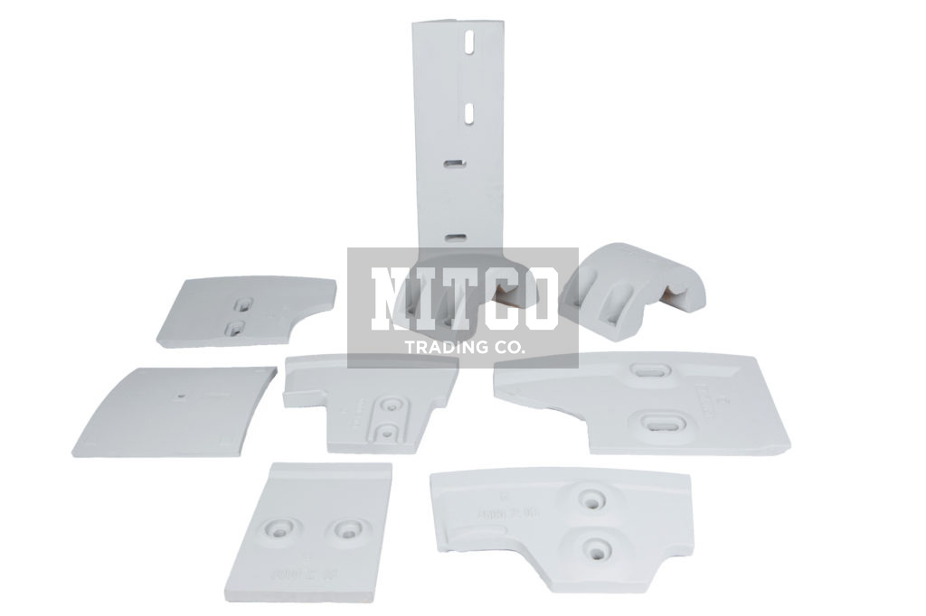 Concrete Plant Mixer Scrapers Spare Parts